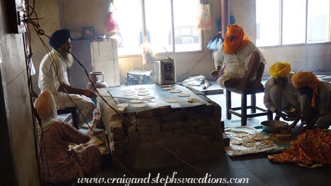 Griddle at Guru Ram Das Langar