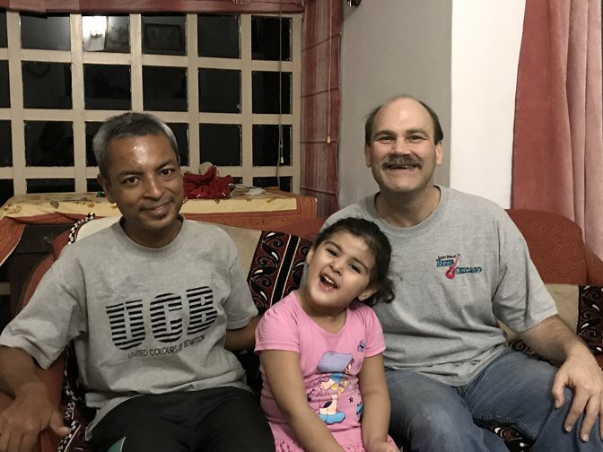 Ankush, Sara, and Craig Uncle