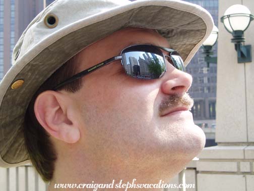 Chicago architecture reflected in Craig's glasses Chicago architecture reflected in Craig's glasses