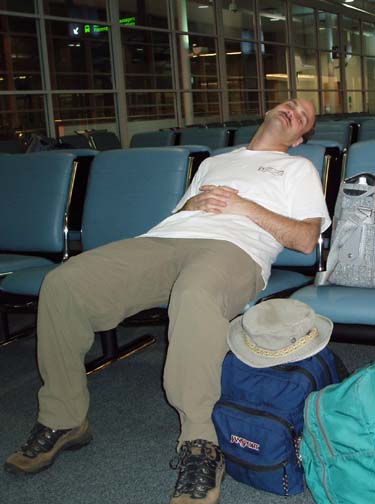 Relaxing in Toronto before the long flight Relaxing in Toronto before the long flight