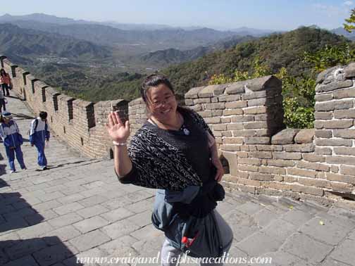 Saying goodbye to Alice while we explore on our own