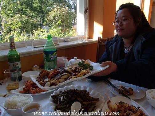 Well-deserved lunch at  Xiao Long Pu restaurant