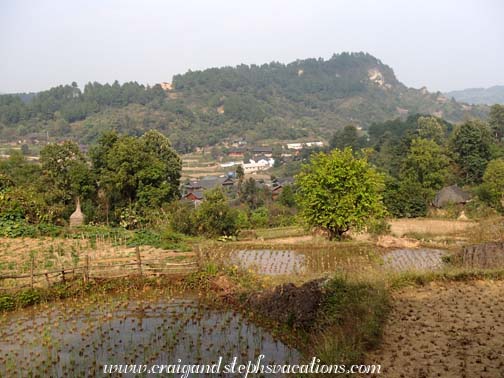 Approaching Matang village