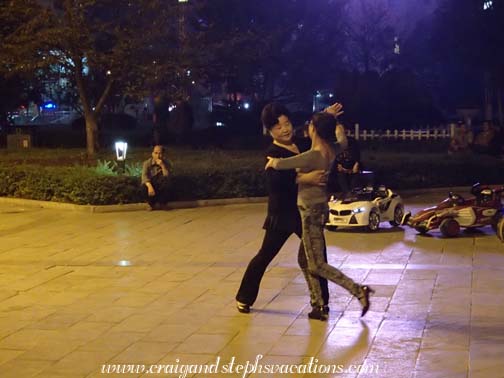 Ballroom dancers in Kaili Square