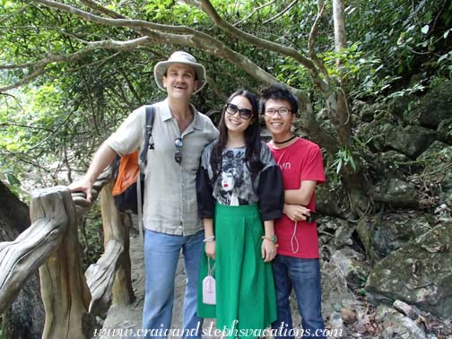 New friends at Da Qi Kong Scenic Area