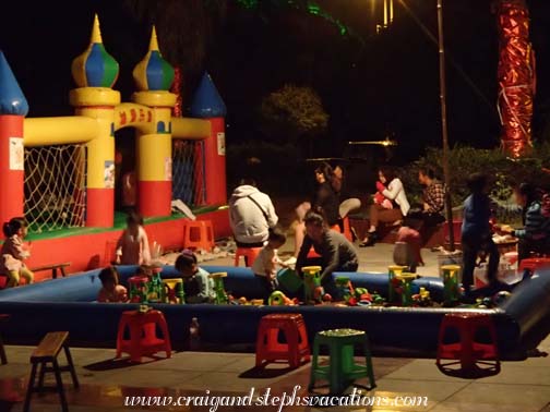 Children's activities in the square