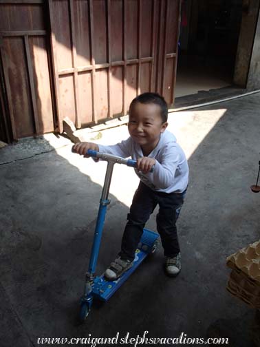 My new friend at the restaurant