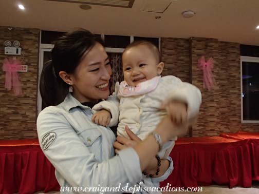 New friends at dinner