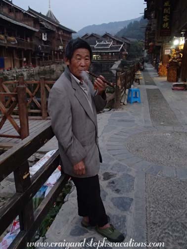 Man smoking a pipe Man smoking a pipe