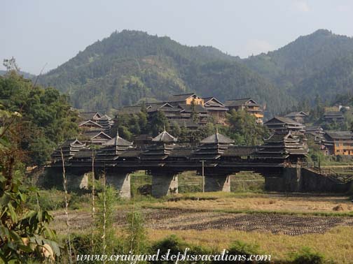 Iconic wind and rain bridge Ma'an Dong Village Iconic wind and rain bridge Ma'an Dong Village