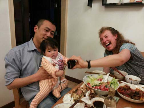 Showing Ziting her photo our camera (photo courtesy of Zhu Yongli) Showing Ziting her photo our camera (photo courtesy of Zhu Yongli)