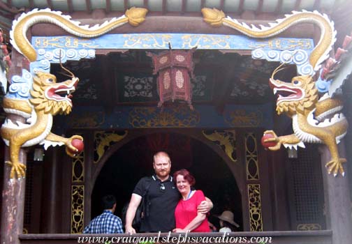 Stephan and Birgit at Shi Bao Zhai temple Stephan and Birgit at Shi Bao Zhai temple