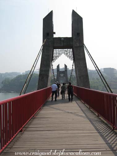 Drunken bridge to Shi Bao Zhai pagoda and temple Drunken bridge to Shi Bao Zhai pagoda and temple