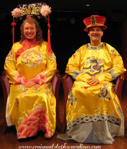 Dressed as Empress and Emperor