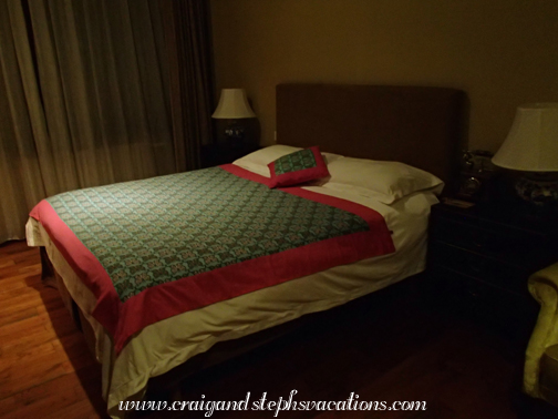 A nice comfy bed after a long flight; Red Wall Garden Hotel