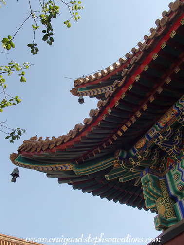 Colorful architecture at the Lama Temple Complex