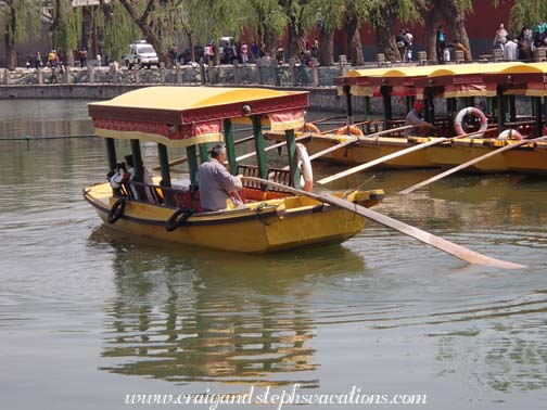 Wooden boats on Taiye Lake, Beihai Park