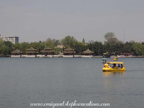Whimsical boats on Taiye Lake, Beihai Park