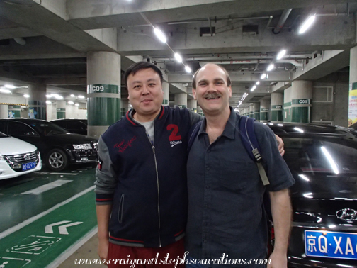 Saying goodbye to our driver Mr. Chou Saying goodbye to our driver Mr. Chou