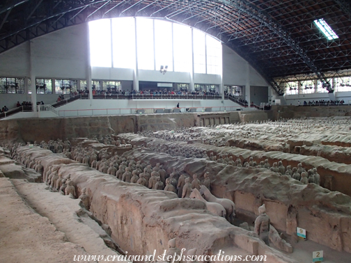 Tourists swarm the entrance to Pit #1 Tourists swarm the entrance to Pit #1