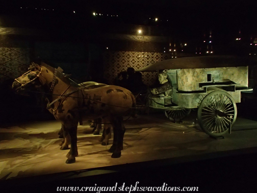 Replica of Chariot #2, the bronze chariot which would take Emperor Qin's soul to the underworld Replica of Chariot #2, the bronze chariot which would take Emperor Qin's soul to the underworld