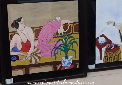 Modern paintings depicting women with cats (a symbol of wealth) Modern paintings depicting women with cats (a symbol of wealth)