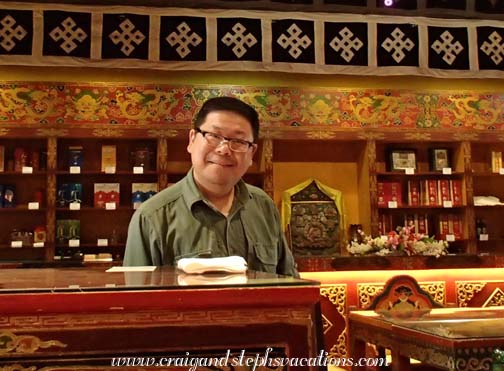 Sharp at the Tibetan restaurant