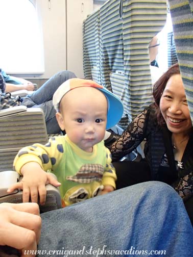 Craig's little friend on the train