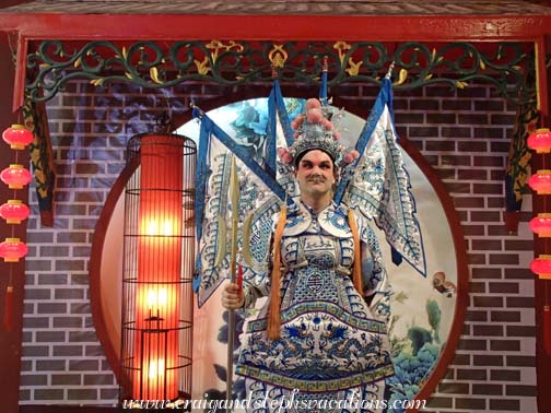 Craig dressed up for the Sichuan Opera Craig dressed up for the Sichuan Opera