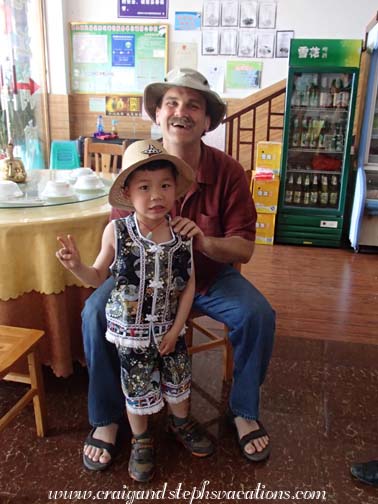 Craig and a little friend at lunch Craig and a little friend at lunch