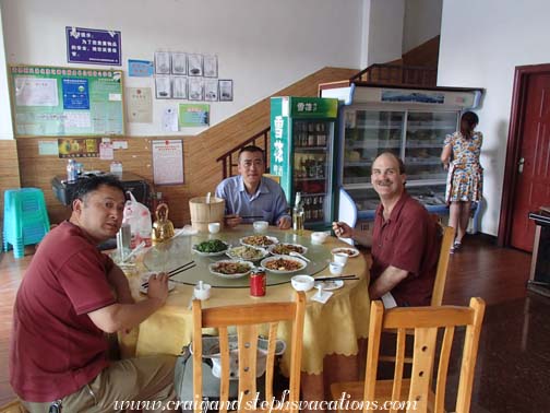 Lunch with Mr. Zhou and Wang Jun