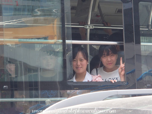 Girls on a bus Girls on a bus