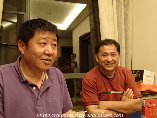 Wang Jun's brother-in-law with Mr. Zhou Wang Jun's brother-in-law with Mr. Zhou