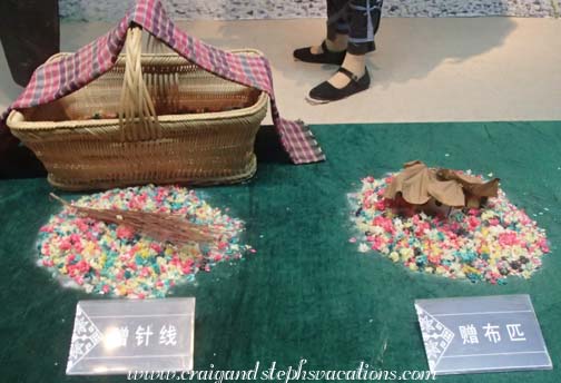 Sister's Meal rice display at the Kaili Minority Museum