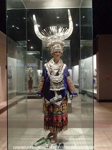 Long Horn Miao traditional dress, Kaili Minority Museum Long Horn Miao traditional dress, Kaili Minority Museum