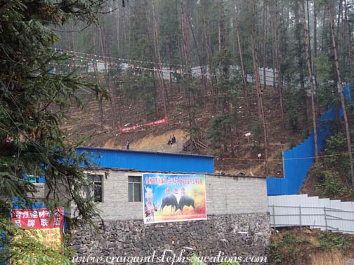 Approaching the bullfight arena Approaching the bullfight arena