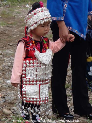 Toddler dressed up for the festival Toddler dressed up for the festival