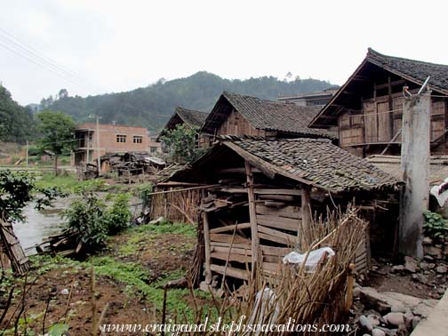 Exiting Shidong Village Exiting Shidong Village