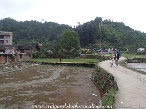 Exiting Shidong Village Exiting Shidong Village