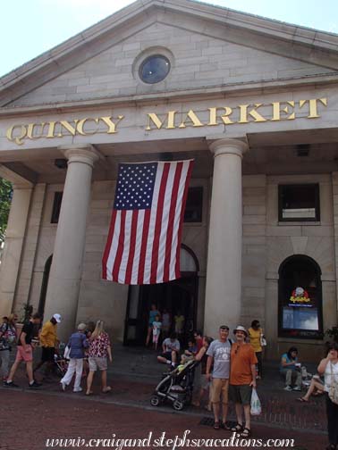 Wang Jun and Craig at Quincy Market