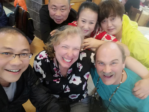 Liang Bo, Steph, Yin Jihong, Liu Yan, Craig, Xiaohong