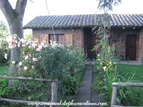 Guest house - our room is on the left and Felipe's is on the right