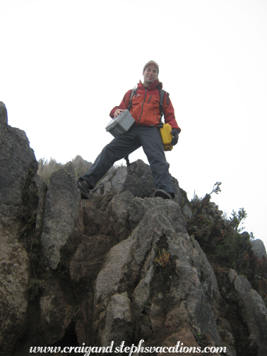 Felipe descends from the Fuya Fuya summit Felipe descends from the Fuya Fuya summit