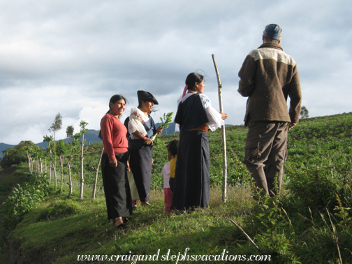 Looking at the mountains