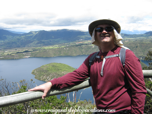 Craig at Lago Cuicocha Craig at Lago Cuicocha