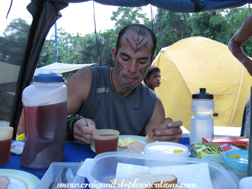 Felipe eating breakfast Felipe eating breakfast