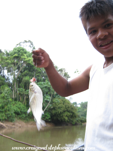�ame holds Steph's fish