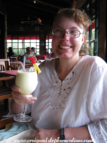 Pi�a colada at Clancy's