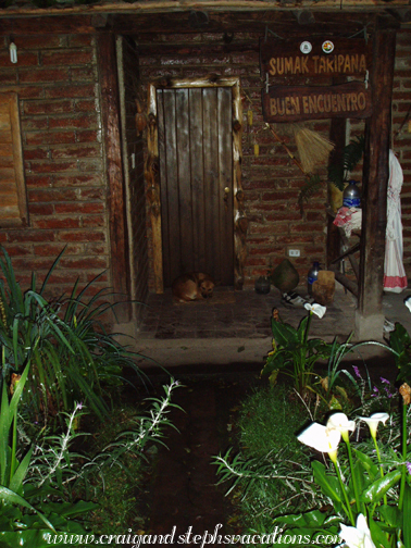 Max in front of the casita
