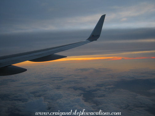 Sunset from the plane